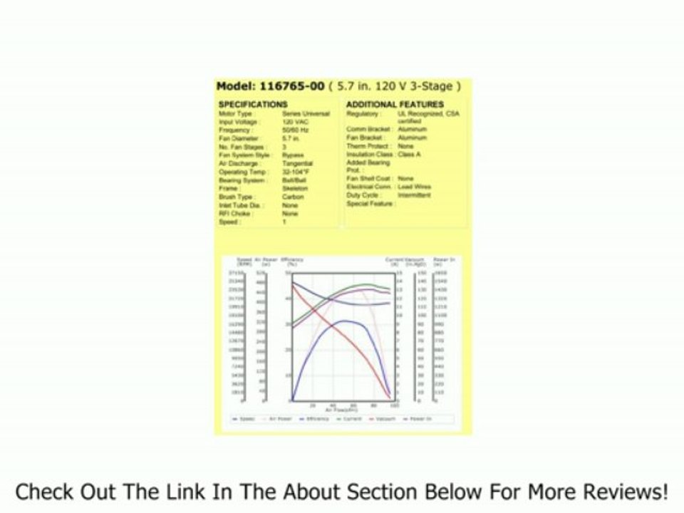 Ametek Lamb Vacuum Blower / Motor 120 Volts 116765-00 Review