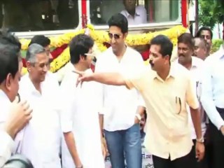Abhishek flags off special bus