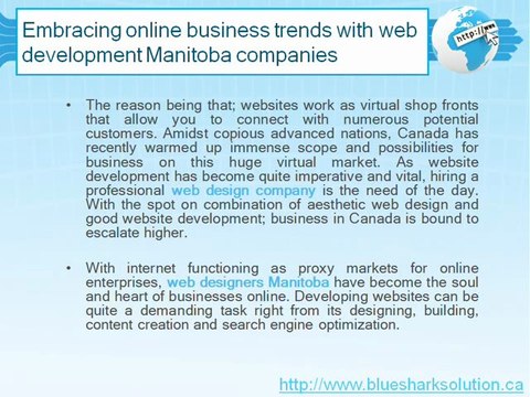 Web design company, web designers Manitoba, ecommerce website design Winnipeg
