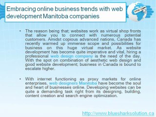 Web design company, web designers Manitoba, ecommerce website design Winnipeg