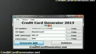 Credit Card Generator 2013 [Free Download from Original Website]
