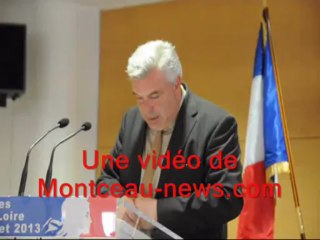 Mise à 2X2 voies de la RCEA : les engagements de Frédéric  Cuvillier, ministre (11/07/13)
