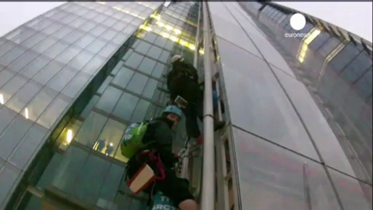 Shard scale protest over Shell's Arctic exploration