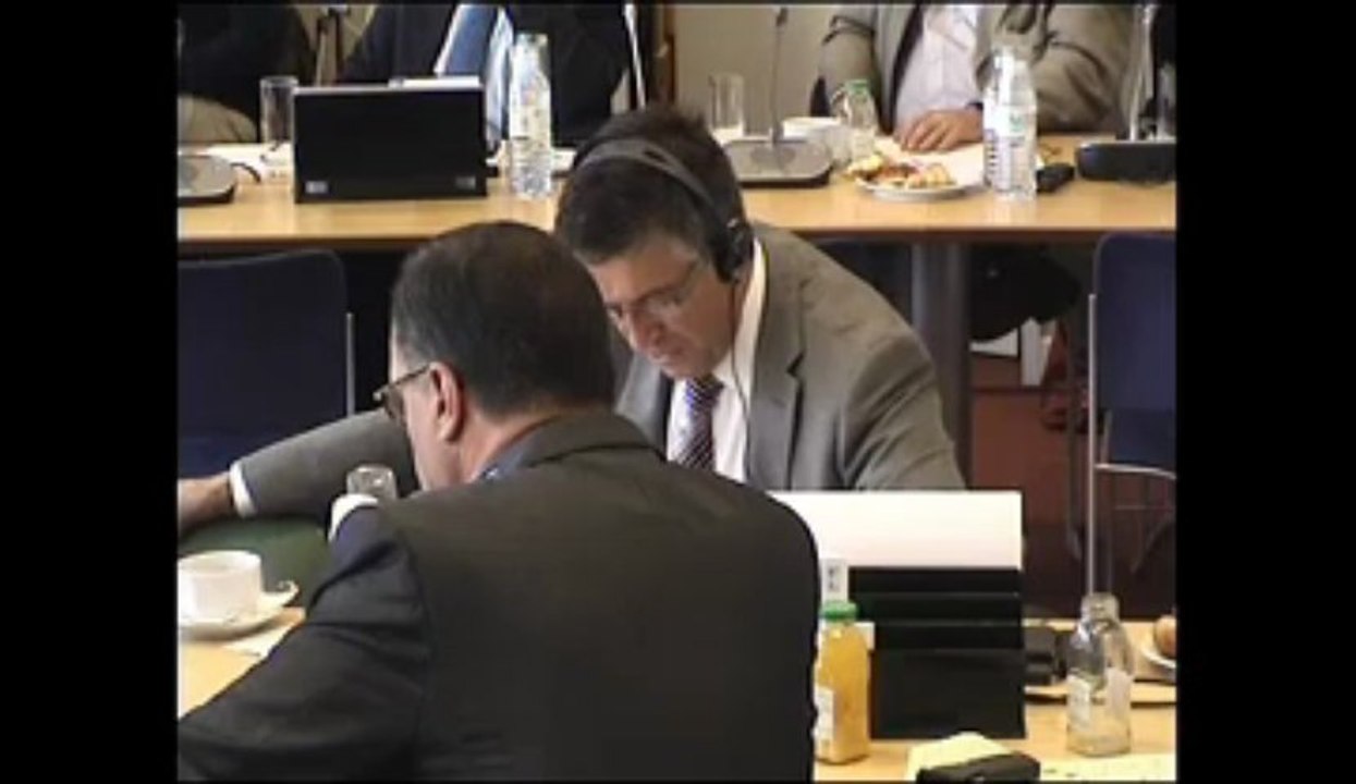 4 juin 2013, Bertrand Pancher auditionne en commission de développement durable et commission des affaires européennes, Madame Connie Hedegaard, commissaire européenne au climat
