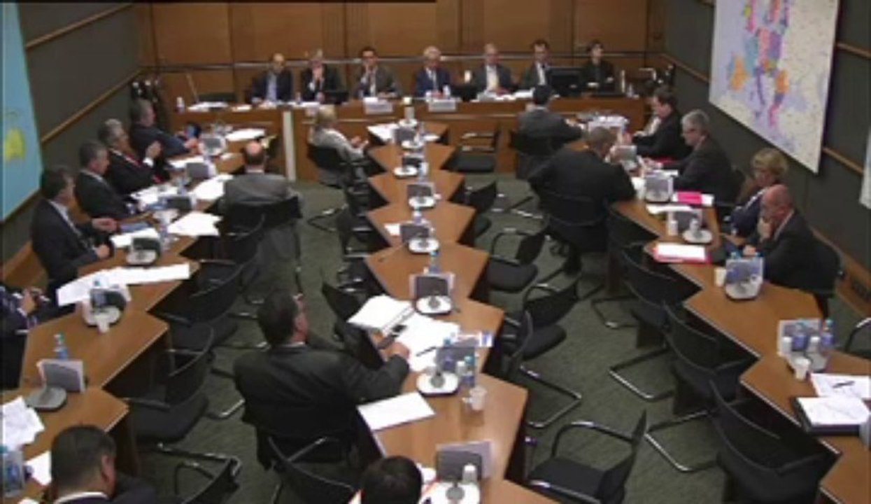 3 juillet 2013, Bertrand Pancher intervient en commission de développement durable sur la gestion des déchets radioactifs