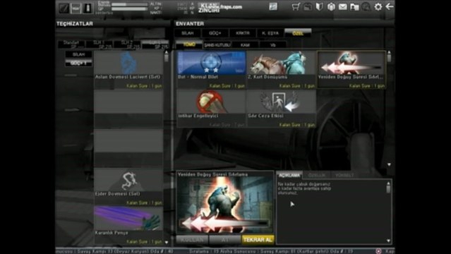 Wolfteam Sentertos Envanter