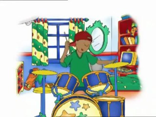 Caillou en español  - Caillou toca la bateria - Dibujos Infantiles-caillou en español