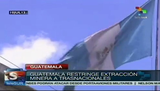 Guatemala restringe licencias a mineras transnacionales