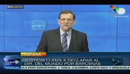 Justicia española llama a declarar a director de El Mundo por Bárcenas