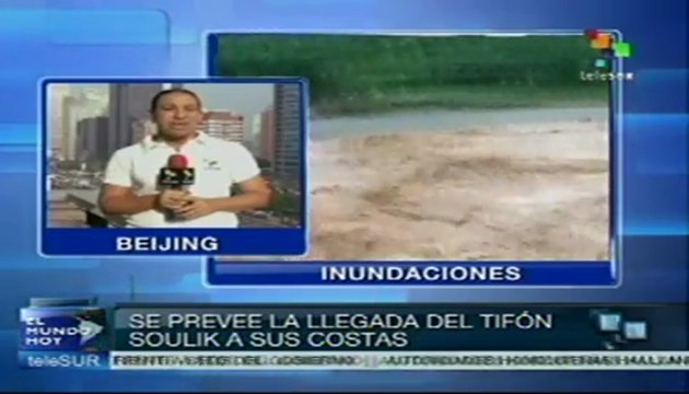 Alertas naranja y amarilla en China por lluvias torrenciales