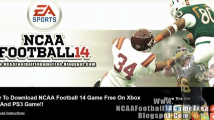 NCAA Football 14 Game Free on Xbox 360 And PS3