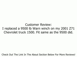 WARN 86255 VR10000 10,000 lb Winch Review