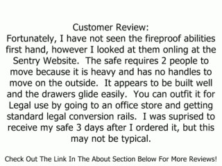 SentrySafe Fire-Safe 2-Drawer Insulated Vertical File, Black Review