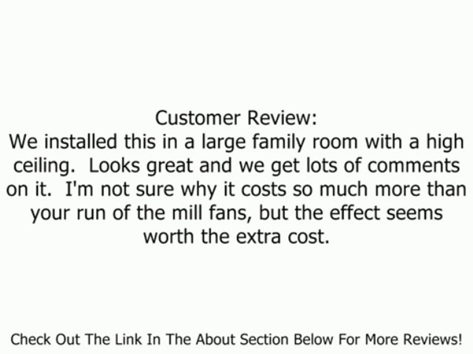 Fanimation FP7910OB Levon Ceiling Fan, Oil Rubbed Bronze Finish, 8 Walnut Finish Blades Review