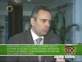 Ingeniero Rodríguez asegura que sistema eléctrico requiere un plan de 25 años