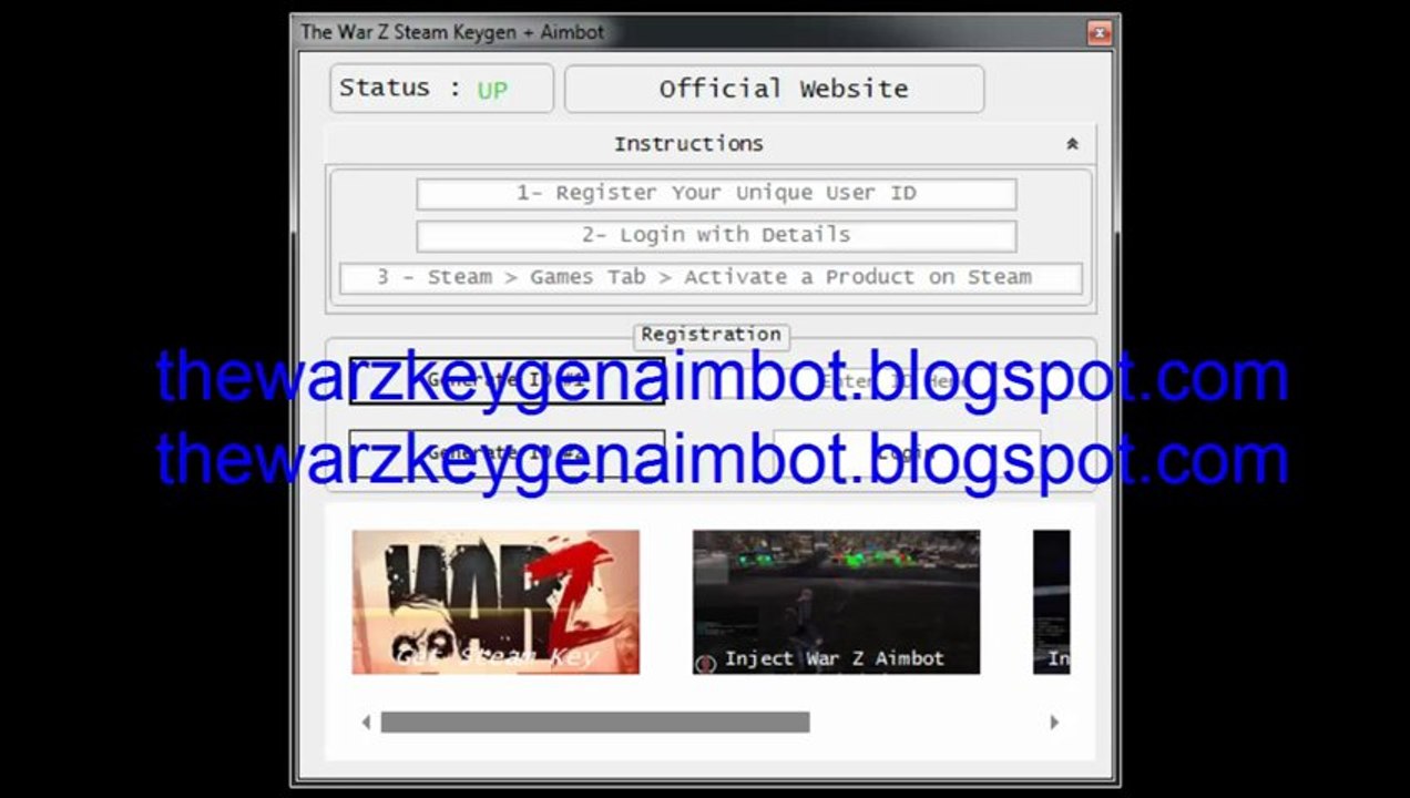 [DROPBOX] THE WAR Z STEAM KEYGEN + BONUS AIMBOT No Survey June 2013 (Free Artificial Aiming Bot)