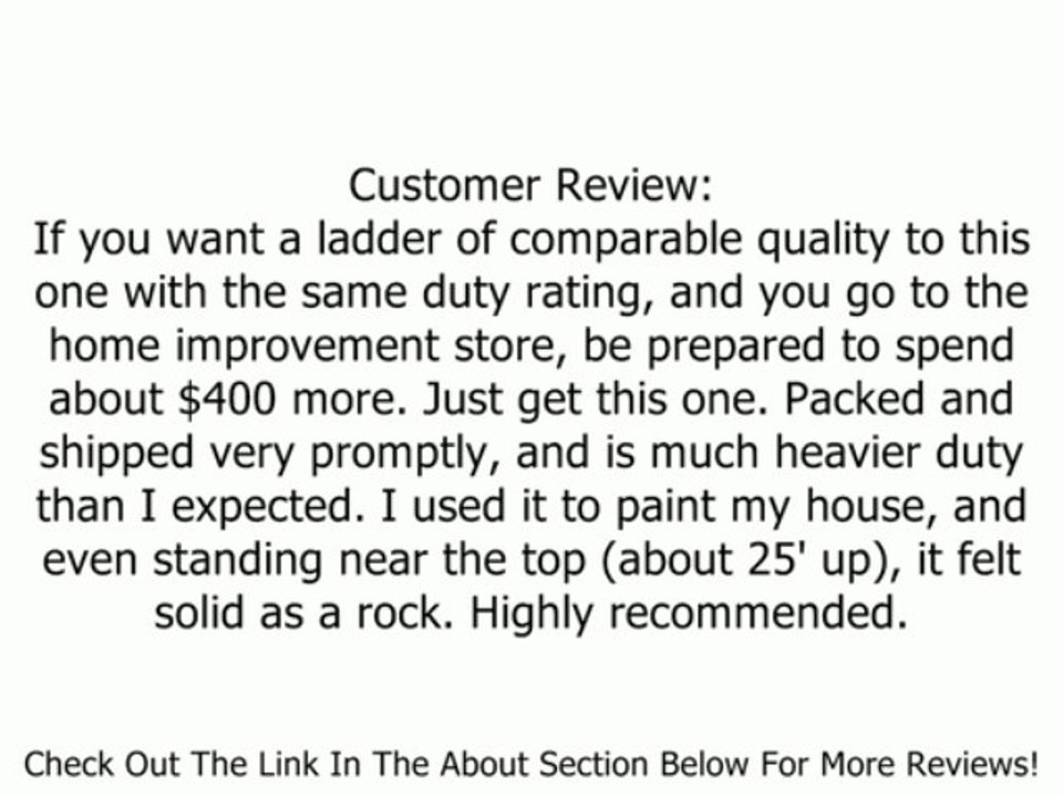 Louisville Ladder AE2228 Aluminum Extension Ladder 300-Pound Capacity, 28-Feet Review