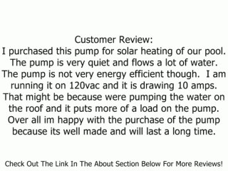 Pentair 011515 WhisperFlo Full-Rated Energy Efficient Pool Pump, 2-Horsepower 208/230-Volt Review