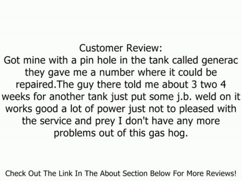 Generac 5735 GP17500E 26,250 Watt 992cc OHV Portable Gas Powered Generator With Electric Start Review