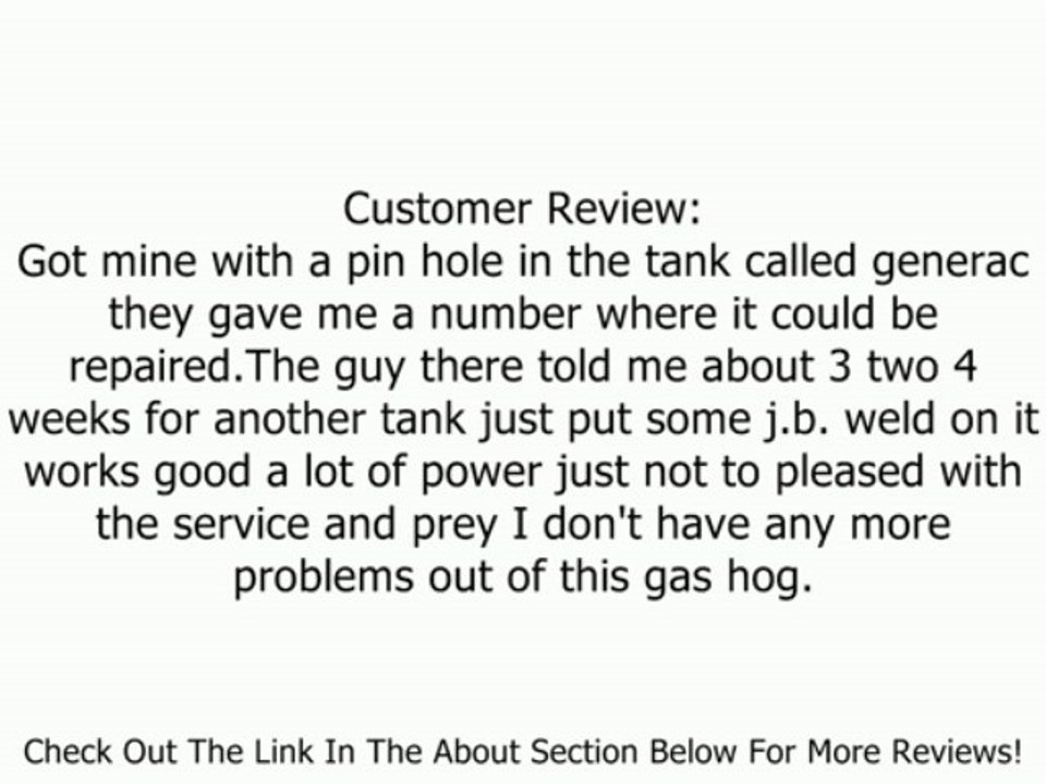 Generac 5735 GP17500E 26,250 Watt 992cc OHV Portable Gas Powered Generator With Electric Start Review