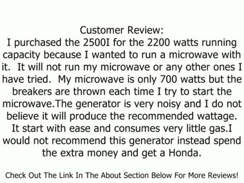 ETQ IN2500I 2,500 Watt 125cc 4-Stoke Gas Powered Portable Inverter Generator Review