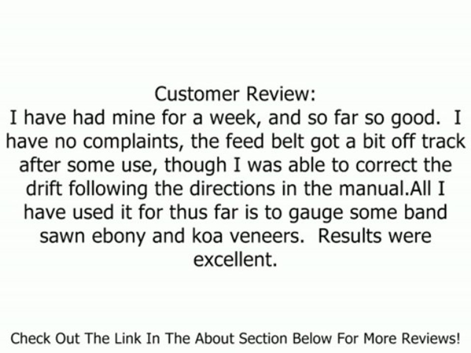 JET 628900 Mini 10-Inch 1-Horsepower Benchtop Drum Sander, 115-Volt 1-Phase Review