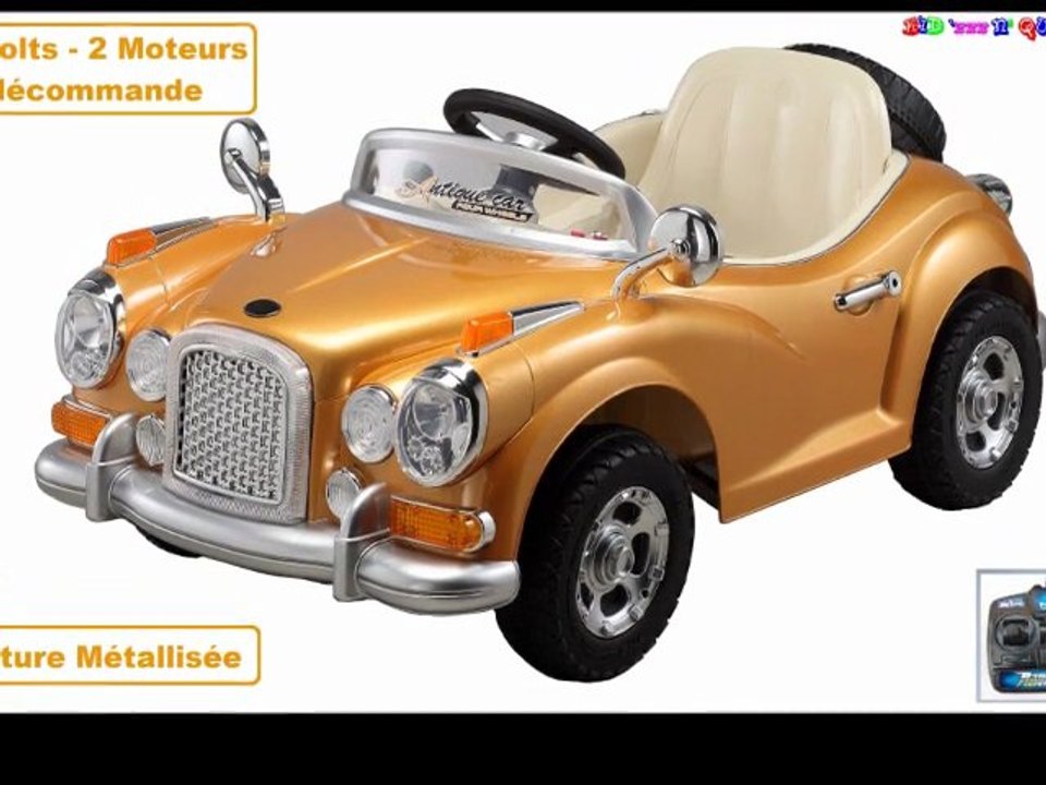 Voiture 4X4 enfant électrique 12V NOSTALGY avec télécommande de kidzzz-n-quadzzz