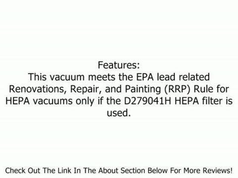 DEWALT D27905H 10 Gallon Dust Extractor Vacuum with HEPA Filter Review