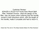 KOHLER K-10129-4-CP Purist Floor-Mount Bath Filler, Polished Chrome Review