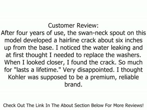 KOHLER K-16109-4-CP Revival Kitchen Sink Faucet, Polished Chrome Review