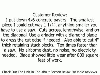 Bon 11-590 Paver and Brick Buster with 10-Inch Blade Capacity Review