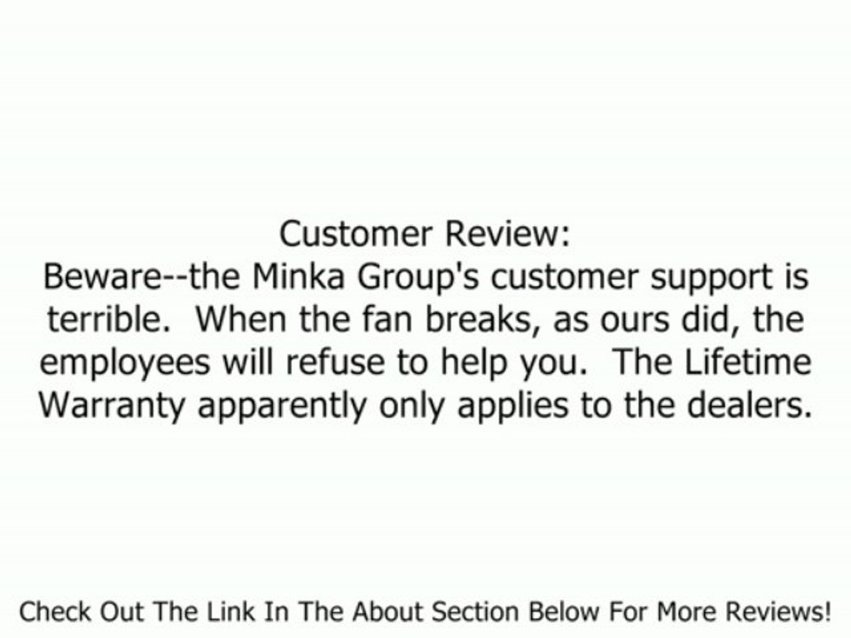 Minka Aire F601-ORB Acero 52 in. Indoor Ceiling Fan - oil-rubbed bronze Review