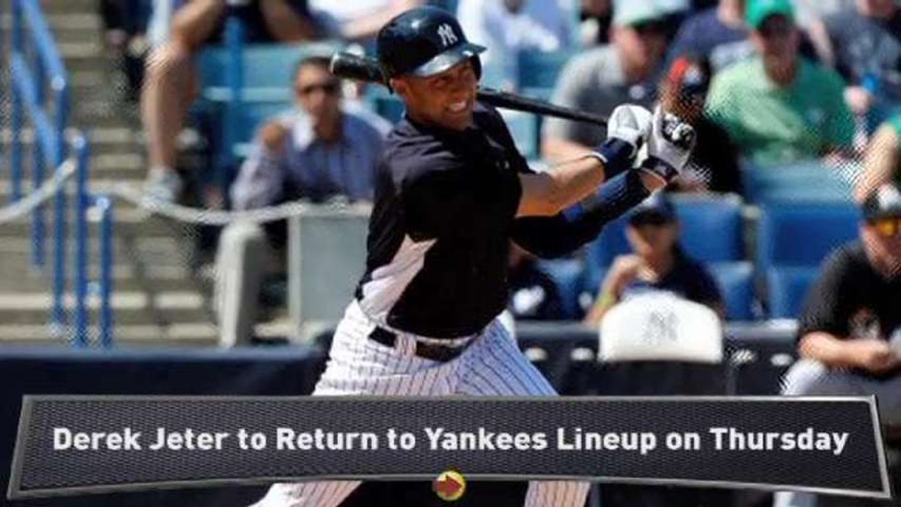 Jeter to Return to Yankees Thursday