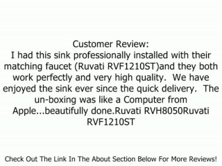 Ruvati RVH8050 Overmount Stainless Steel 33" Kitchen Sink Double Bowl Review