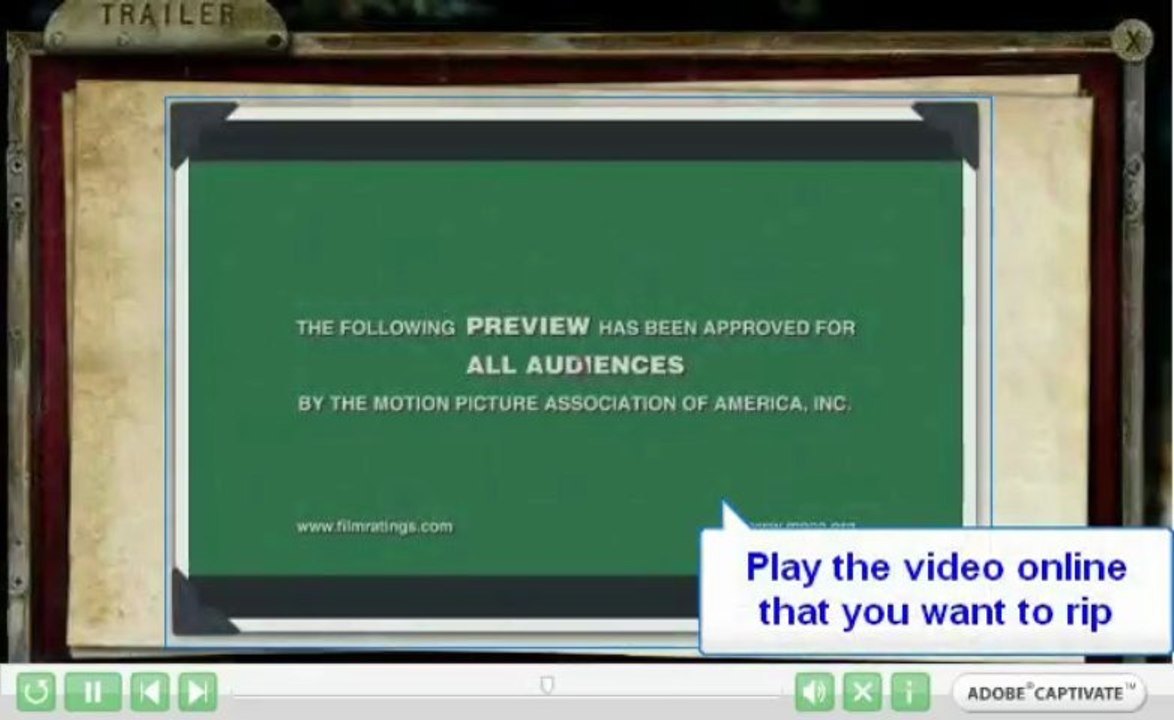 How to rip movie video and audio from coralline.com?