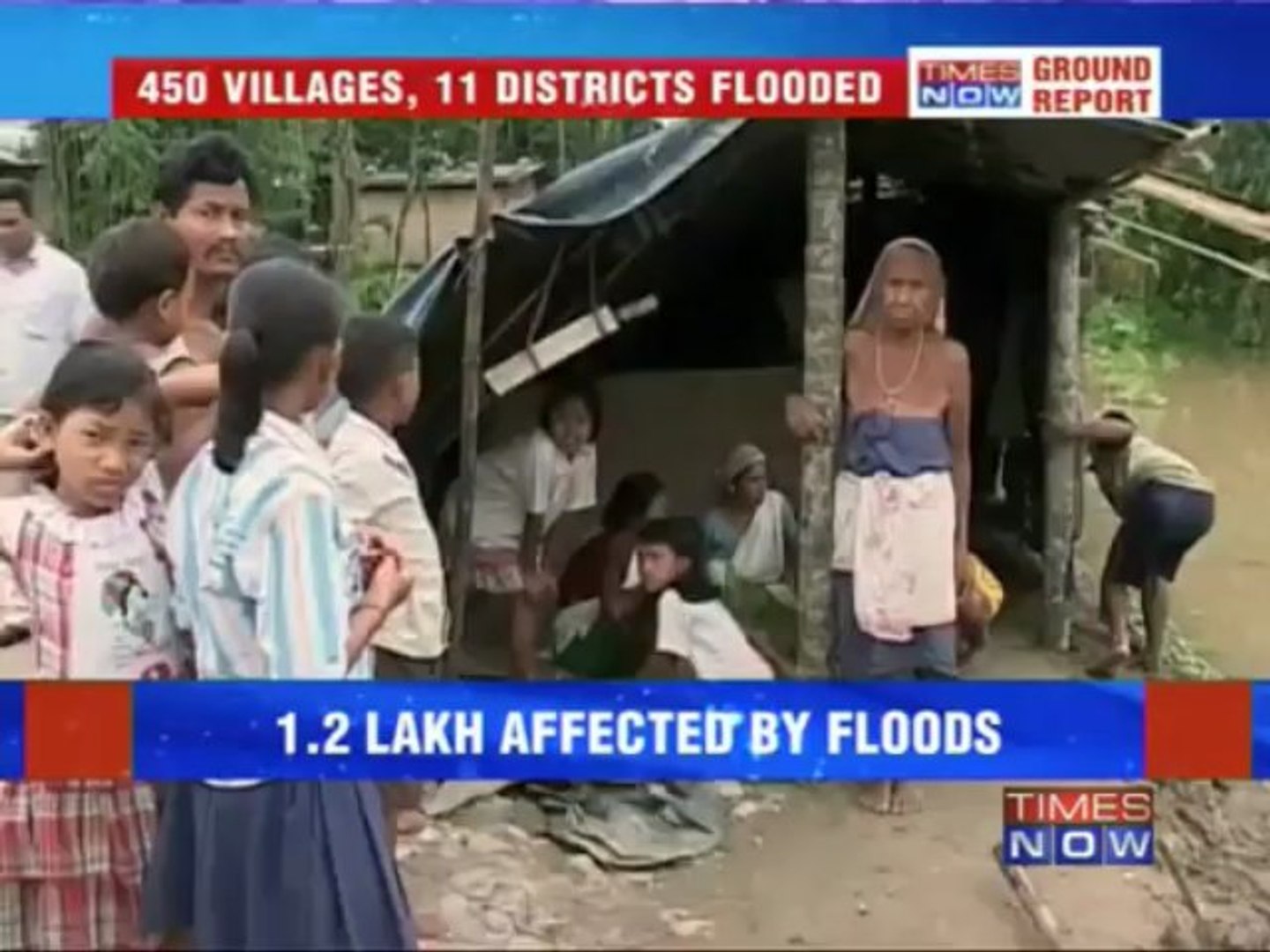450 villages, 11 districts flooded in Assam