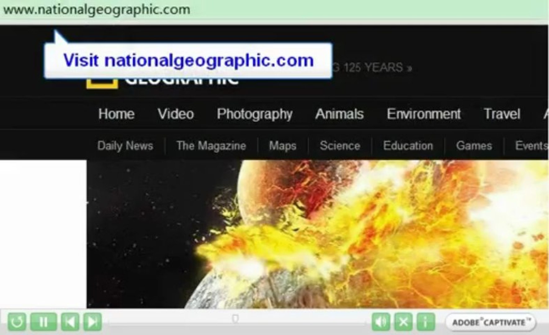 How do you download videos off nationalgeographic.com?