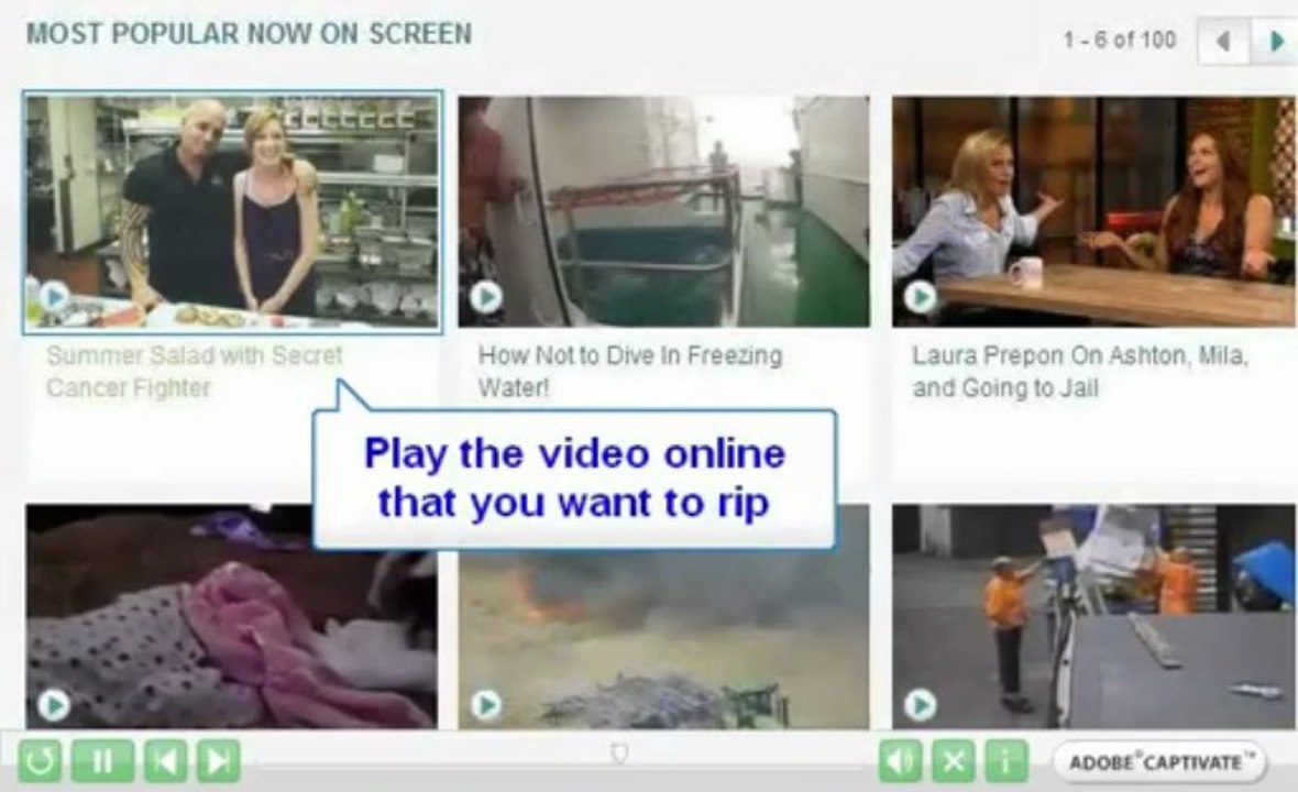 How to rip videos and audios clips on screen.yahoo.com?