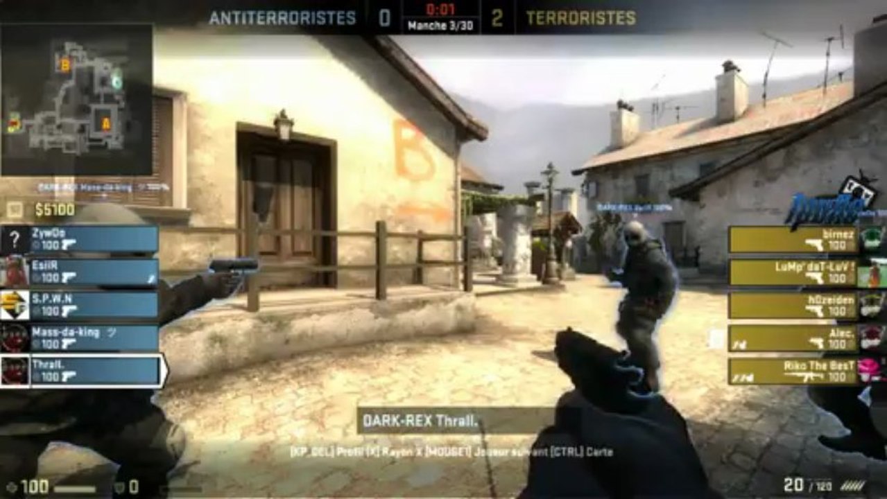 1er Tour FastCup CSGO 11-7 Dark rex vs b0b0killerz