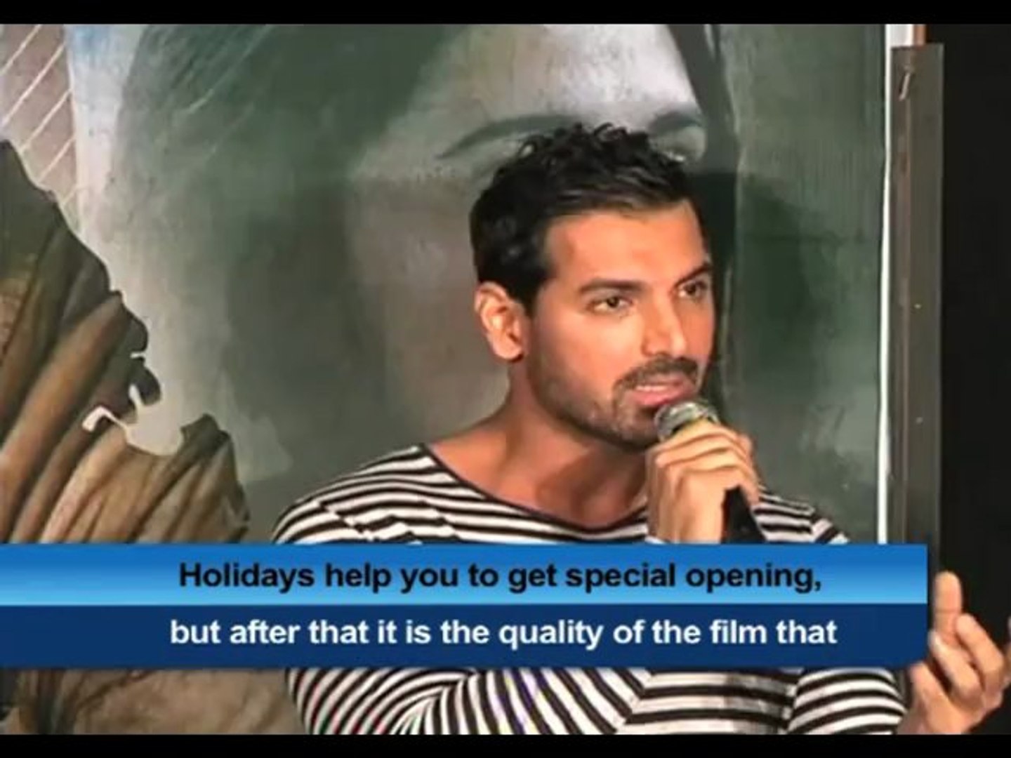 After action John looks forward to comedy