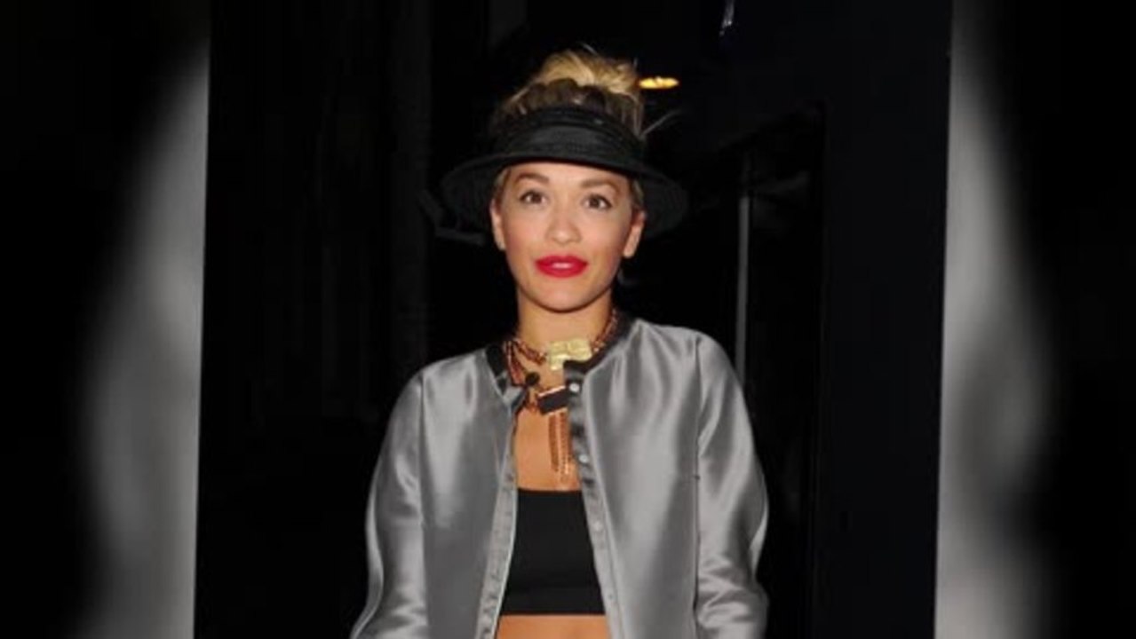 Rita Ora Suits Up in Silver Again For Recording Session