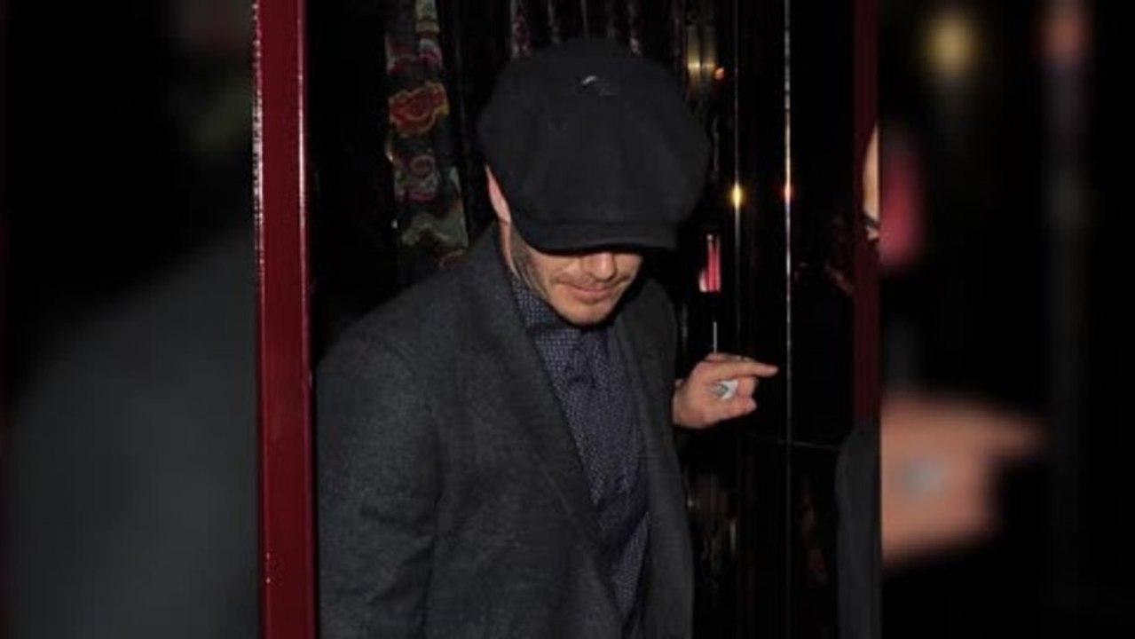 David Beckham Enjoys a Boys' Night Out in London