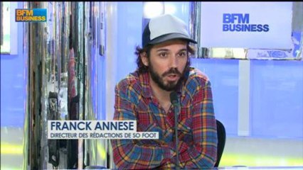 So Foot : Franck Annese et Stéphane Régy dans L'invité de BFM Business - 12 juillet