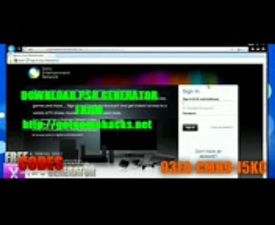PSN Code Generator 2013 + PROOF ! 100% Legit Hack Download