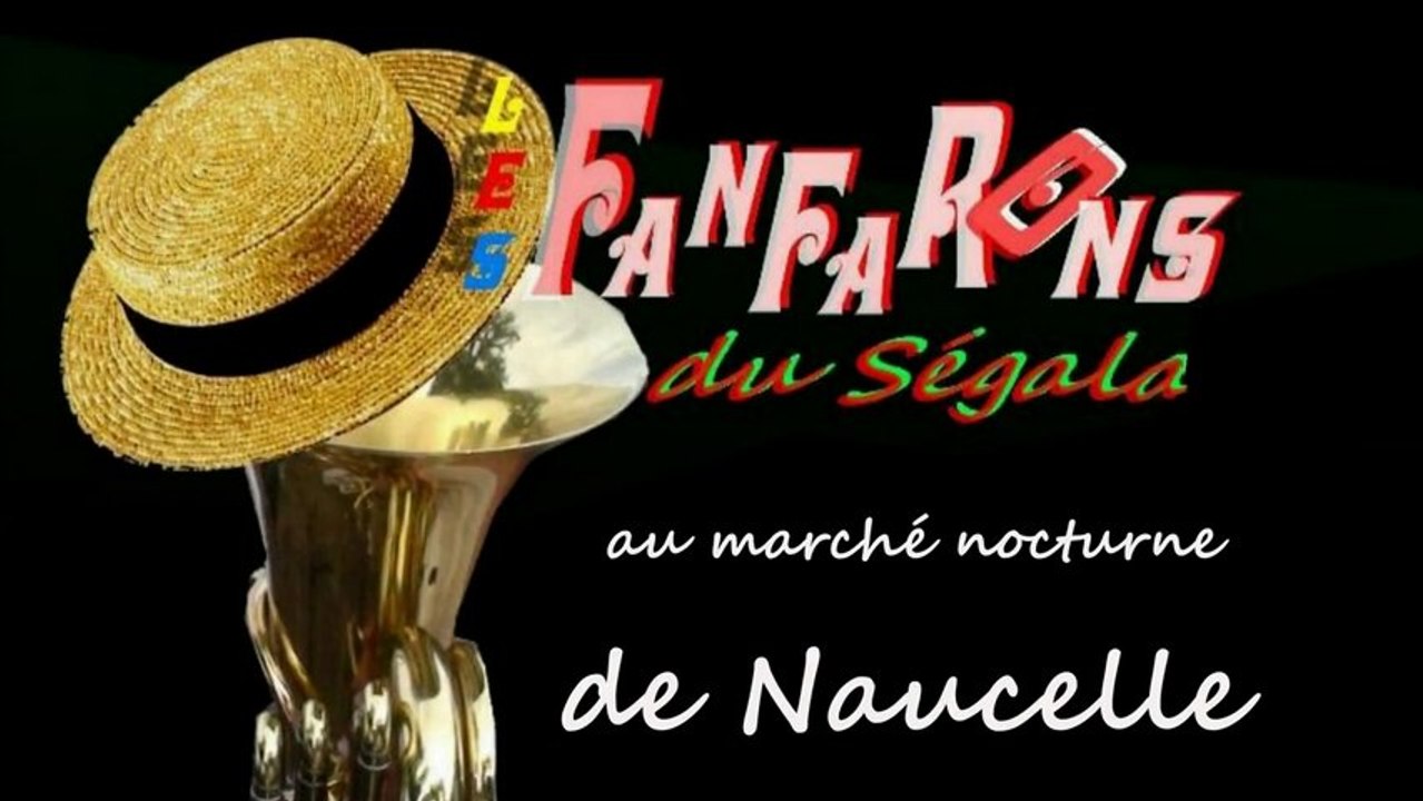 Les fanfarons du Ségala au marché nocturne de Naucelle