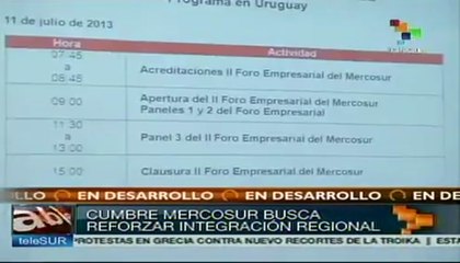 Todo listo para que inicie la cumbre de presidentes del Mercosur