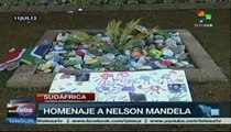 Siguen muestras de apoyo hacia Nelson Mandela