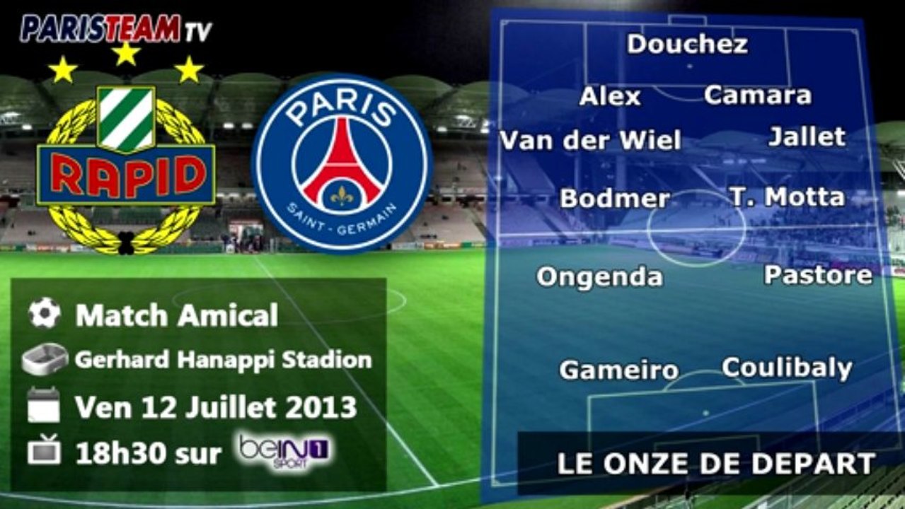Rapid Vienne - PSG : le onze de départ