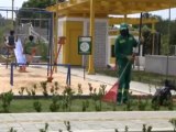 La empresa SEACOR instalo canecas  y vallas alusivas al cuidado del medio ambiente en el parque Bernardo Ospina Villa