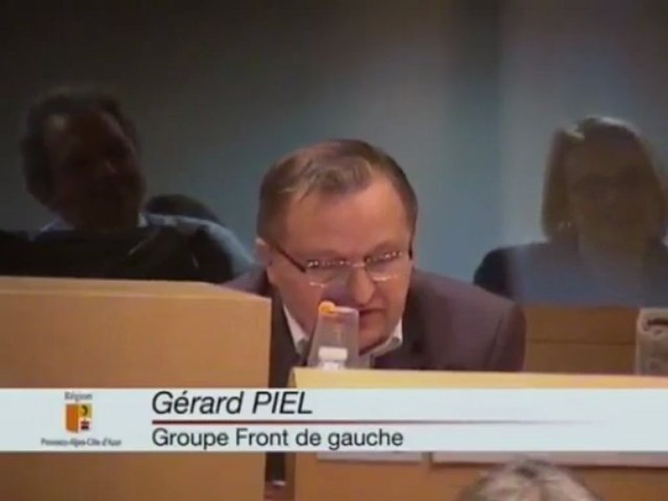 CR PACA du 28 06 2013 Gerard PIEL - Voeu Pour le maintien de l’emploi et des activités industrielles en PACA